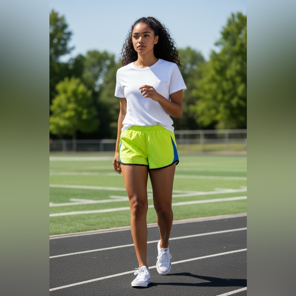 Nike Neon Green Running Shorts